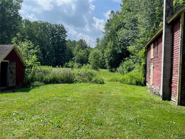 10276 Roosevelt Hwy, Yates, NY 14098 - view of grassy yard with a shed