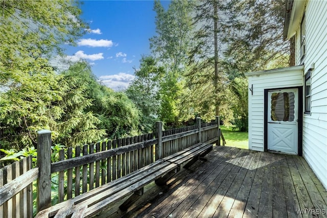 2458 Hess Rd, Newfane, NY 14008 - deck featuring view of scattered trees