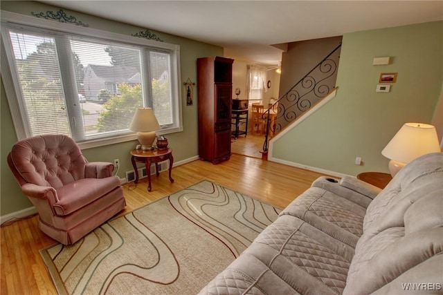 112 Vegola Ave, Cheektowaga, NY 14225 - living area featuring wood finished floors and stairs