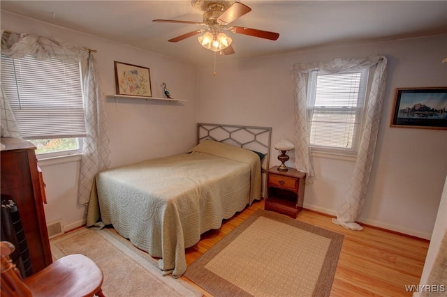 112 Vegola Ave, Cheektowaga, NY 14225 - bedroom featuring light wood-style flooring and a ceiling fan