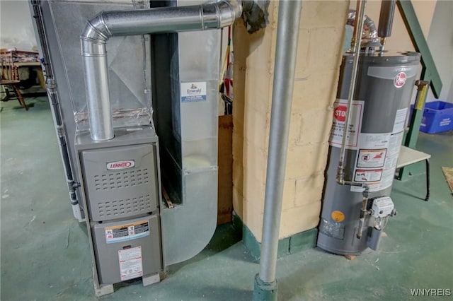 112 Vegola Ave, Cheektowaga, NY 14225 - utility room with water heater and heating unit