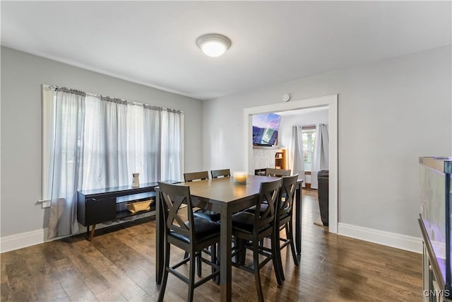 423 Highland Ave, Dewitt, NY 13057 - dining space with dark wood finished floors