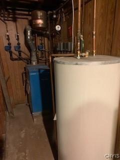 884 Kibby Rd, Lysander, NY 13027 - utility room featuring water heater