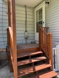 884 Kibby Rd, Lysander, NY 13027 - doorway to property featuring a porch