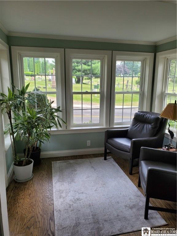 37 Center St, Ellery, NY 14712 - sunroom / solarium featuring french doors