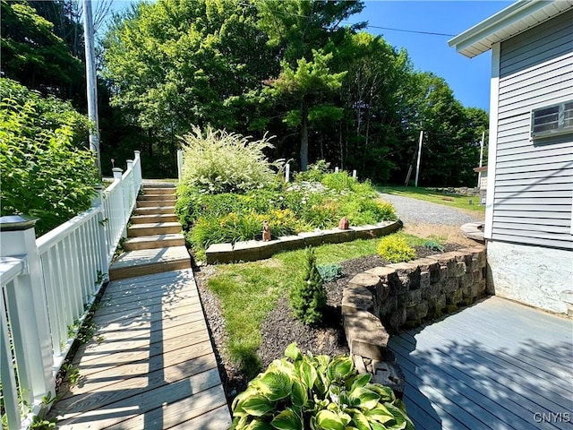 3018 Camp Rd, Eaton, NY 13334 - view of yard featuring stairway