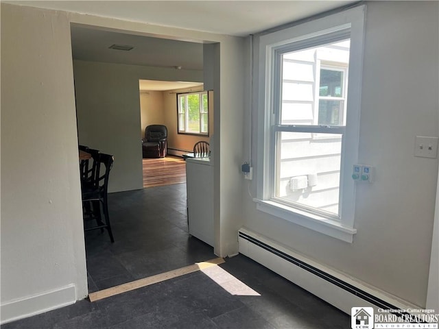 70 Williams Ave, Wellsville, NY 14895 - hall featuring a baseboard radiator
