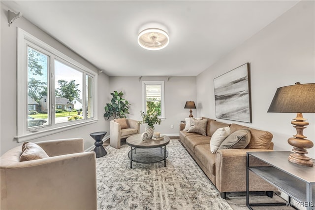 112 Southgate Rd, Cheektowaga, NY 14215 - living room with wood finished floors and baseboards