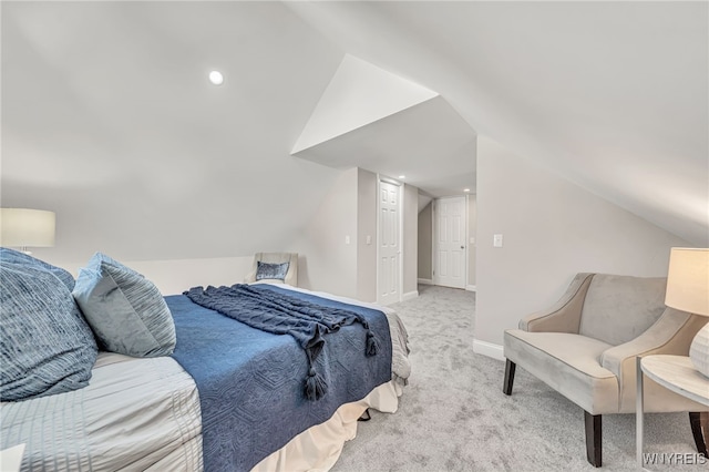 112 Southgate Rd, Cheektowaga, NY 14215 - bedroom featuring lofted ceiling and light colored carpet