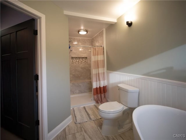 2480 Middle Rd, Oneida, NY 13421 - full bath featuring wainscoting and a tile shower