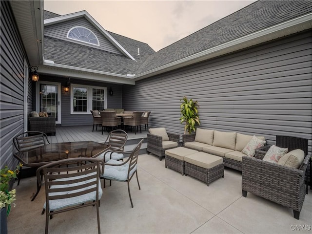 2480 Middle Rd, Oneida, NY 13421 - view of patio featuring outdoor dining space and an outdoor living space