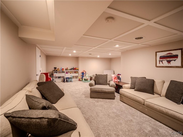 2480 Middle Rd, Oneida, NY 13421 - living area with carpet floors and recessed lighting