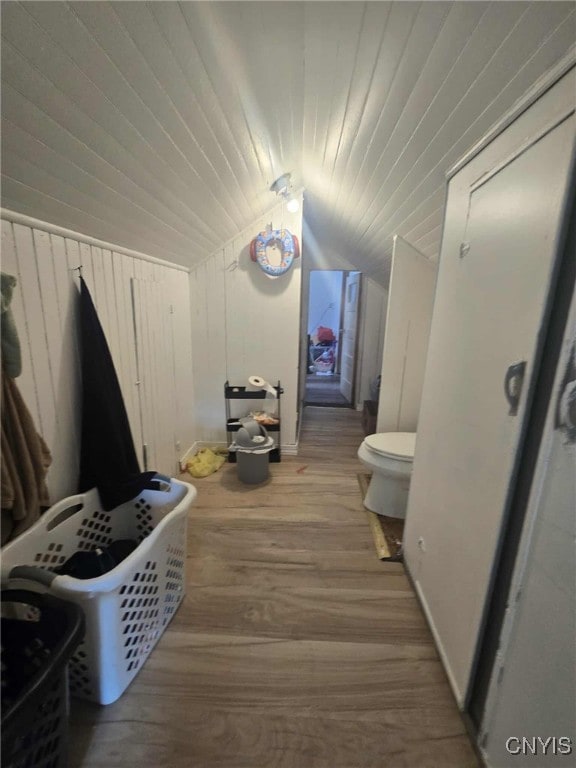 225 Lakeview Ave, Syracuse, NY 13204 - hall with lofted ceiling and wood finished floors