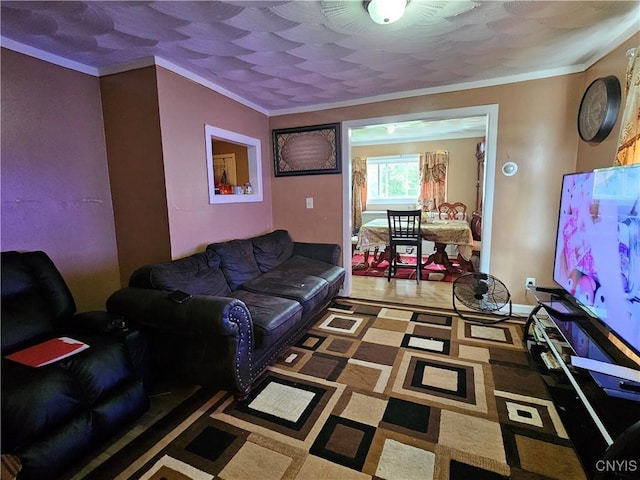 1125 Adams St, Utica, NY 13501 - living area with crown molding