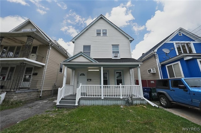 290 Riverside Ave, Buffalo, NY 14207 - view of front of home featuring a porch and a front lawn