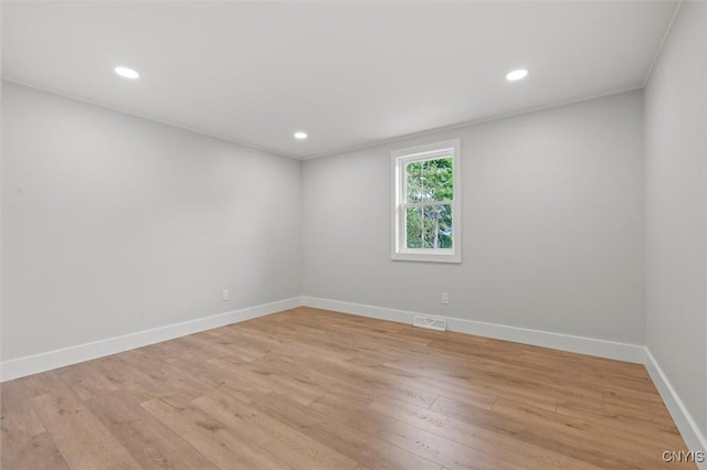 105 Benoit Dr, Geddes, NY 13209 - unfurnished room featuring light wood-style flooring and recessed lighting