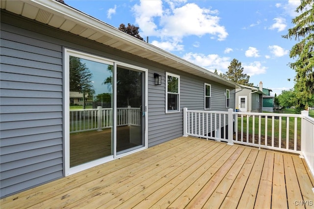 105 Benoit Dr, Geddes, NY 13209 - view of wooden terrace