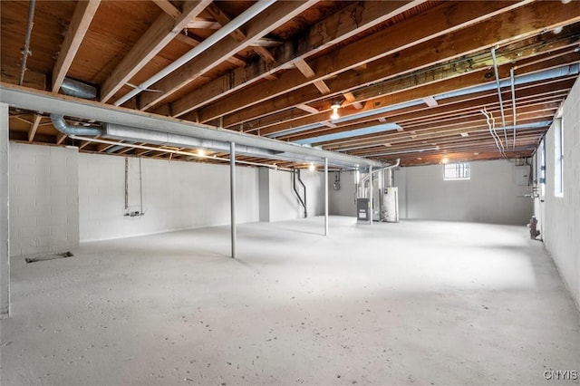 105 Benoit Dr, Geddes, NY 13209 - below grade area with water heater and electric panel