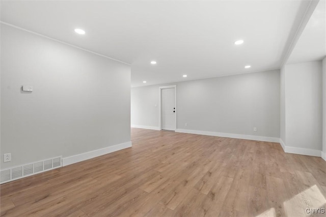 105 Benoit Dr, Geddes, NY 13209 - empty room with recessed lighting and light wood-type flooring
