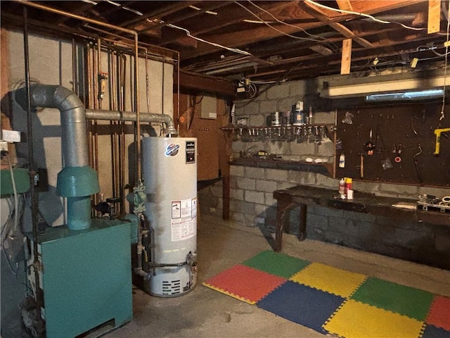 20-22 N Belmont Cir, Oneonta, NY 13820 - unfinished below grade area featuring water heater