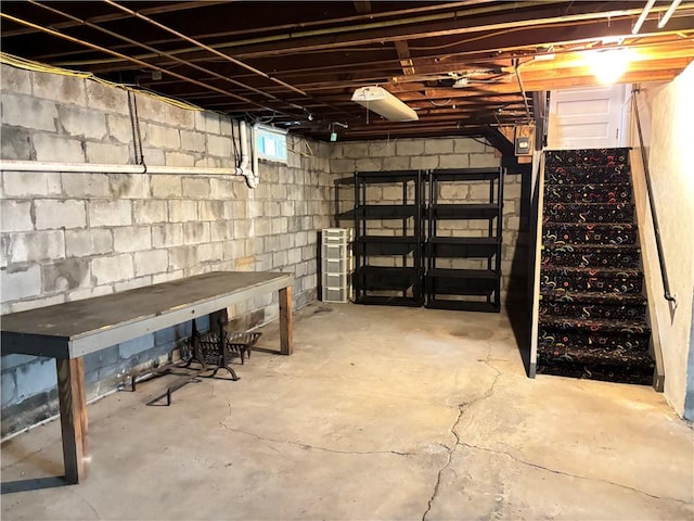 20-22 N Belmont Cir, Oneonta, NY 13820 - view of unfinished below grade area