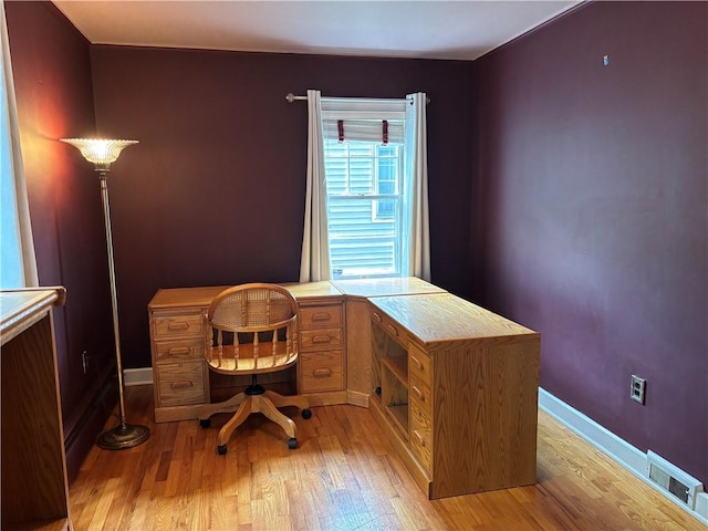 20-22 N Belmont Cir, Oneonta, NY 13820 - home office with light wood-style flooring and baseboards