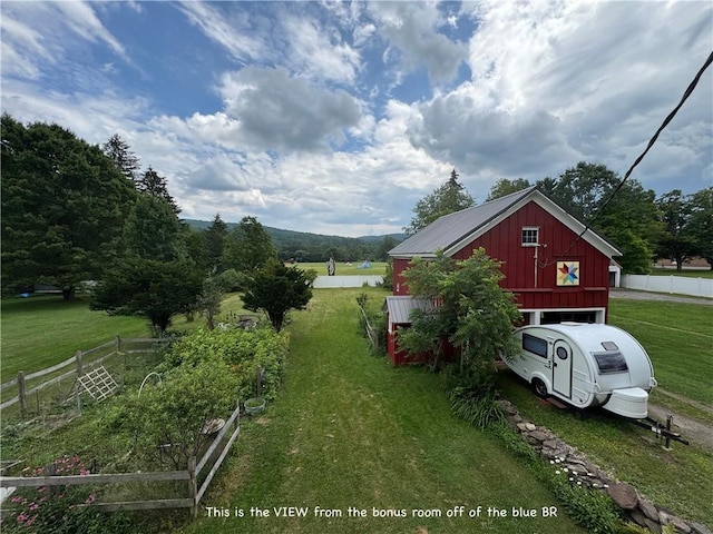 44 Bloom St, Butternuts, NY 13776 - view of yard with an outdoor structure and a barn