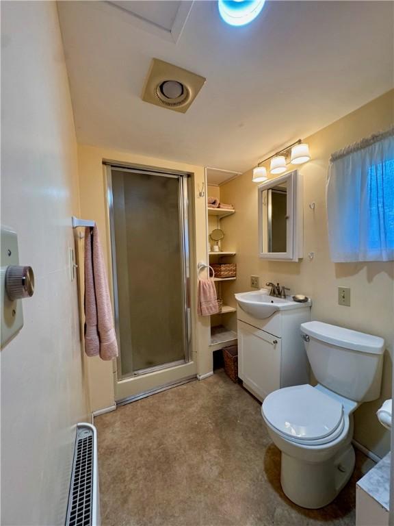 44 Bloom St, Butternuts, NY 13776 - bathroom featuring vanity and a shower stall