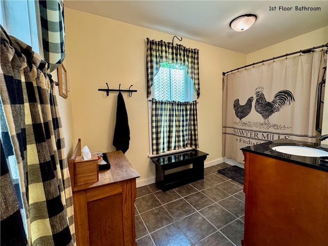 44 Bloom St, Butternuts, NY 13776 - full bath with vanity and tile patterned floors