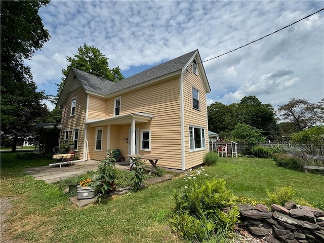 44 Bloom St, Butternuts, NY 13776 - rear view of house featuring a patio area