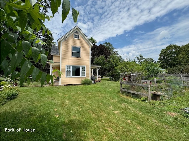 44 Bloom St, Butternuts, NY 13776 - back of house featuring a garden