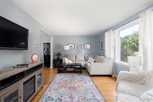 451 Moore Ave, Tonawanda, NY 14223 - living area with light wood finished floors