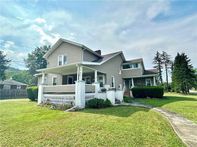 750 Reservoir St, Elmira City, NY 14905 - view of front of home featuring covered porch