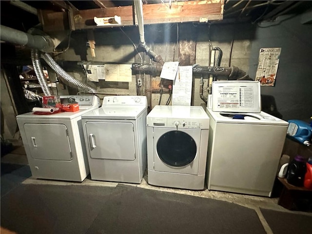 750 Reservoir St, Elmira City, NY 14905 - laundry area featuring separate washer and dryer