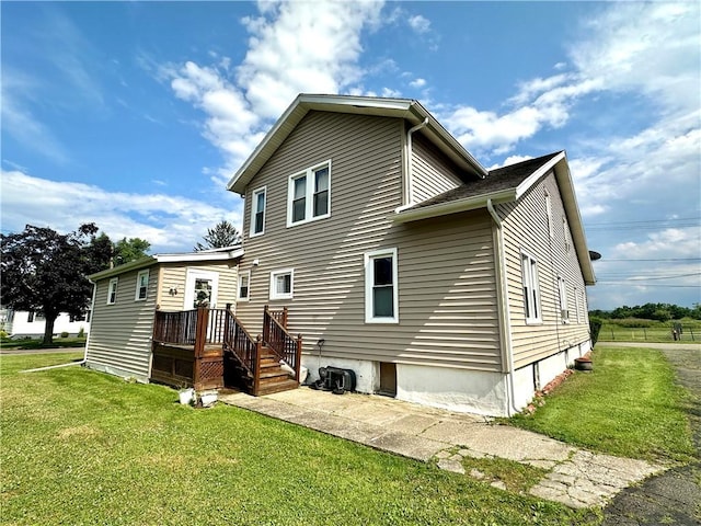 750 Reservoir St, Elmira City, NY 14905 - rear view of property with a lawn