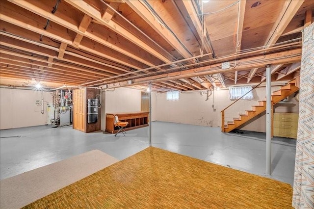 12 Sunset Dr, Afton, NY 13730 - below grade area with stairs and a central vacuum unit