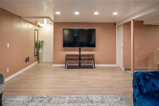 34 Stonewall Ct, Greece, NY 14615 - living area with wood finished floors and recessed lighting