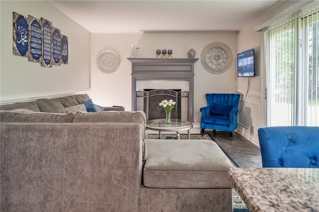 34 Stonewall Ct, Greece, NY 14615 - living room with a fireplace