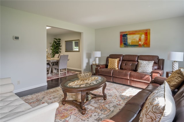 34 Stonewall Ct, Greece, NY 14615 - living room with baseboards and wood finished floors