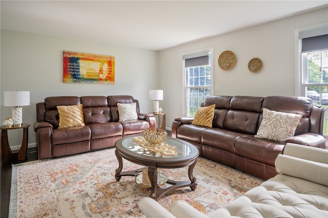 34 Stonewall Ct, Greece, NY 14615 - living room with baseboards and wood finished floors