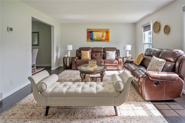 34 Stonewall Ct, Greece, NY 14615 - living room with baseboards and wood finished floors