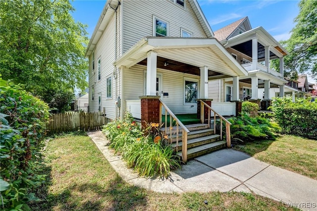 2239 Willow Ave, Niagara Falls, NY 14305 - view of front of house with covered porch