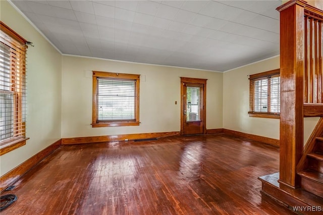 2239 Willow Ave, Niagara Falls, NY 14305 - empty room featuring hardwood / wood-style floors and ornamental molding