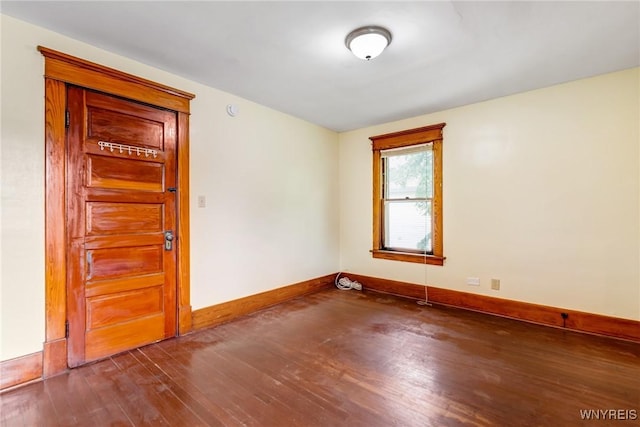 2239 Willow Ave, Niagara Falls, NY 14305 - unfurnished room featuring hardwood / wood-style flooring and baseboards