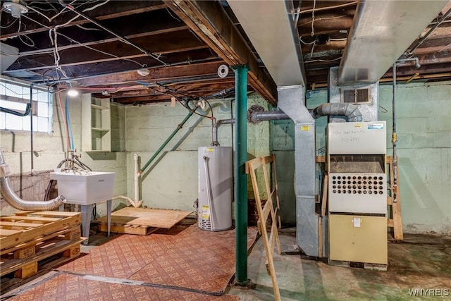 2239 Willow Ave, Niagara Falls, NY 14305 - below grade area featuring water heater and heating unit