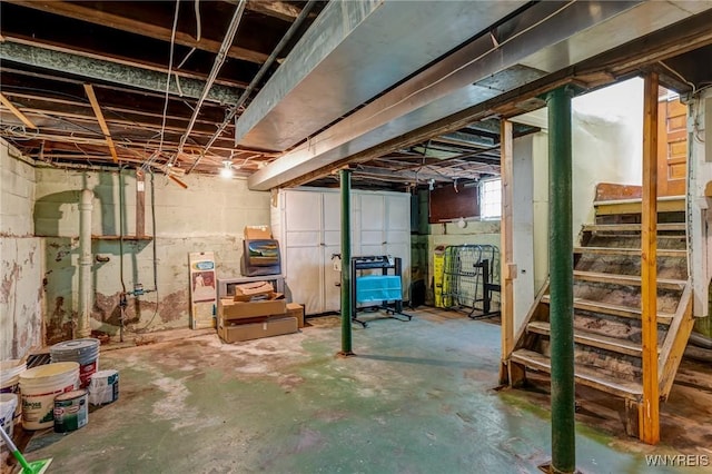 2239 Willow Ave, Niagara Falls, NY 14305 - basement with stairs