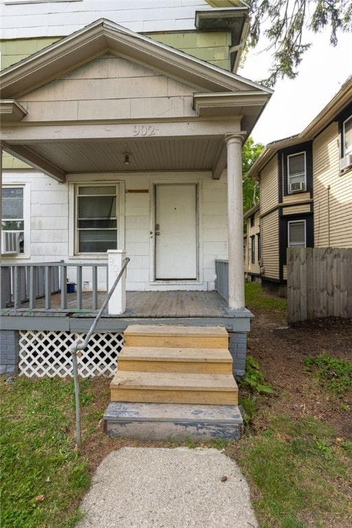 900-902 S Plymouth Ave, Rochester, NY 14608 - property entrance featuring covered porch