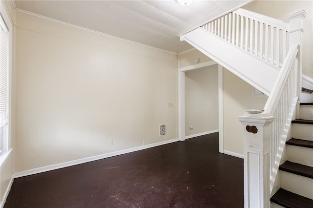 900-902 S Plymouth Ave, Rochester, NY 14608 - staircase featuring ornamental molding and baseboards