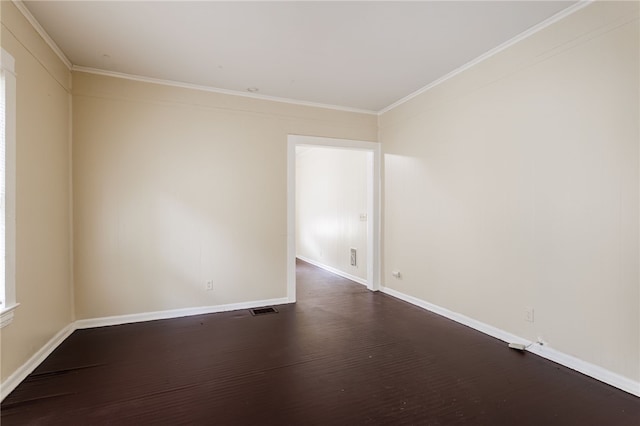 900-902 S Plymouth Ave, Rochester, NY 14608 - unfurnished room with dark wood-style flooring and crown molding