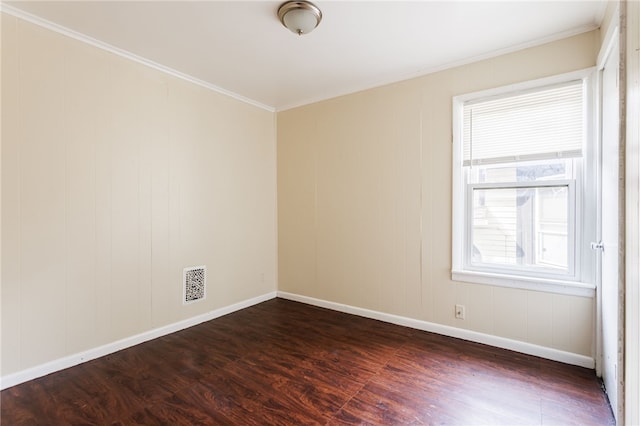 900-902 S Plymouth Ave, Rochester, NY 14608 - unfurnished room featuring dark wood-style floors and ornamental molding
